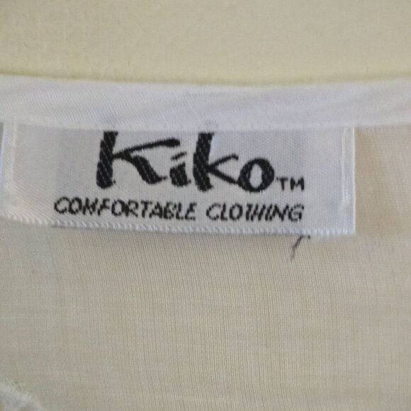 Kiko Confidant Clothing Sustainable Cotton Sheer White Blouse Coverup One Size - Picture 4 of 5
